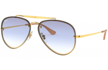 Gafas de Sol - Ray-Ban - RB3584N BLAZE AVIATOR - 001/19 GOLD // CLEAR GRADIENT LIGHT BLUE