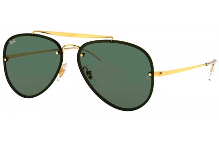 Gafas de Sol - Ray-Ban - RB3584N BLAZE AVIATOR - 905071 GOLD // DARK GREEN