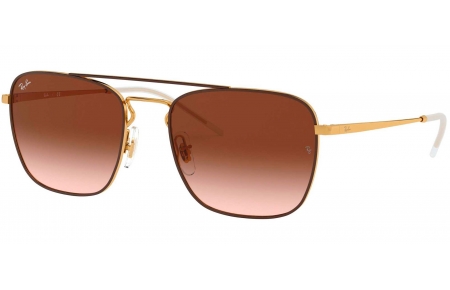 Gafas de Sol - Ray-Ban - RB3588 - 905513 GOLD TOP  ON BROWN // BROWN GRADIENT DARK BROWN