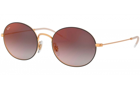 Gafas de Sol - Ray-Ban - RB3594 - 9114U0 RUBBER GOLD ON TOP BLACK // GREY GRADIENT MIRROR RED