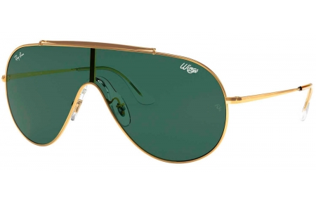 Gafas de Sol - Ray-Ban - RB3597 WINGS - 905071 GOLD // DARK GREEN