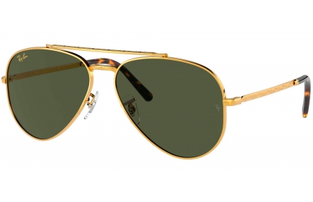 Gafas de Sol - Ray-Ban - RB3625 NEW AVIATOR - 919631 LEGEND GOLD // GREEN