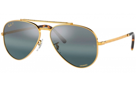 Gafas de Sol - Ray-Ban - RB3625 NEW AVIATOR - 9196G6 LEGEND GOLD // CLEAR GRADIENT DARK BLUE POLARIZED