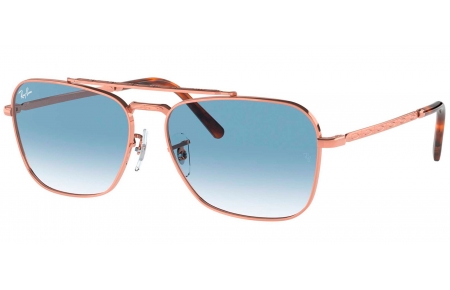 Gafas de Sol - Ray-Ban - RB3636 NEW CARAVAN - 92023F ROSE GOLD // CLEAR GRADIENT BLUE