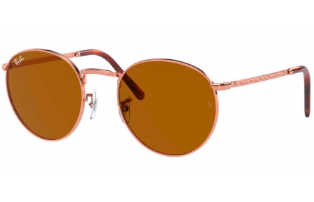Gafas de Sol - Ray-Ban - RB3637 NEW ROUND - 920233 ROSE GOLD // BROWN