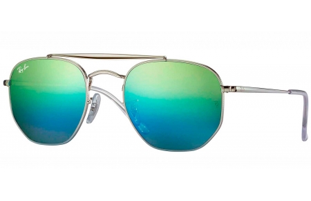 Gafas de Sol - Ray-Ban - RB3648 MARSHAL - 003/I2 SILVER // GREEN MIRROR BLUE GRADIENT GREY