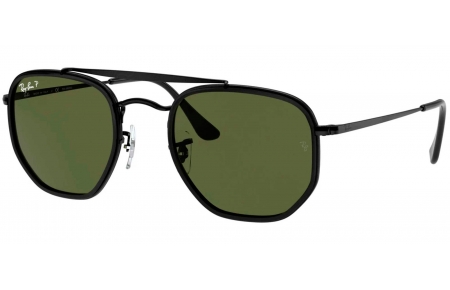 Gafas de Sol - Ray-Ban - RB3648M MARSHAL II - 002/58 BLACK // GREEN POLARIZED