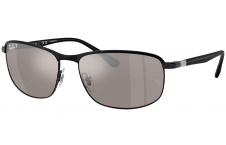 Gafas de Sol - Ray-Ban - RB3671CH - 186/5J  BLACK ON BLACK // GREY GRADIENT MIRROR SILVER POLARIZED