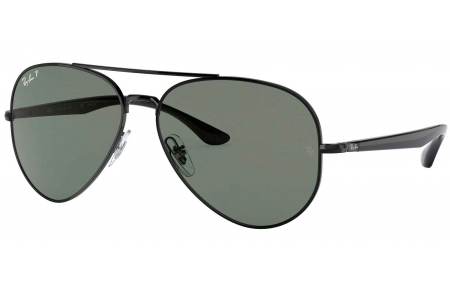 Gafas de Sol - Ray-Ban - RB3675 - 002/58 BLACK // GREEN POLARIZED