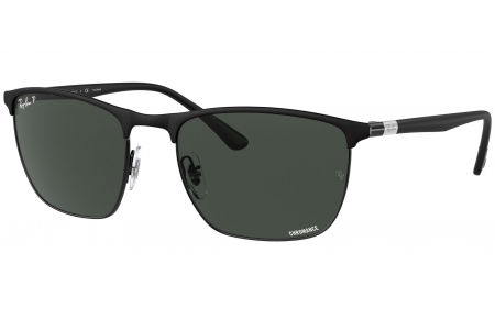 Gafas de Sol - Ray-Ban - RB3686 - 186/K8 MATTE BLACK ON BLACK // DARK GREY POLARIZED