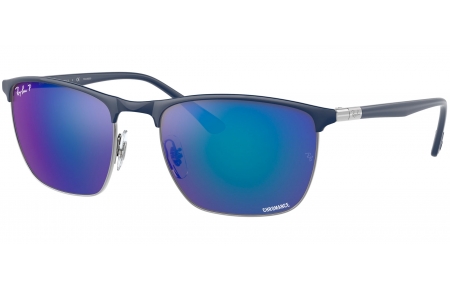 Gafas de Sol - Ray-Ban - RB3686 - 92044L BLUE ON GUNMETAL // BLUE MIRROR POLARIZED