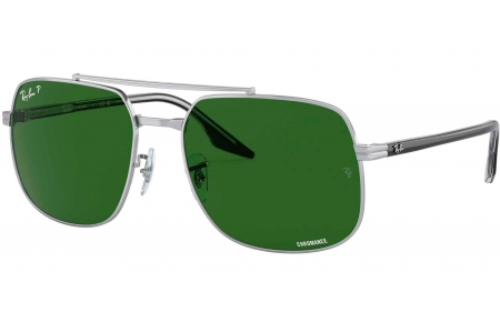 Gafas de Sol - Ray-Ban - RB3699 - 003/P1 SILVER // DARK GREEN POLARIZED