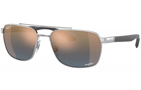 Gafas de Sol - Ray-Ban - RB3701 - 003/J0 SILVER // BLUE GOLD CHROMANCE POLARIZED