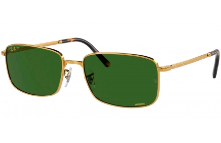 Gafas de Sol - Ray-Ban - RB3717 - 9196P1  GOLD // DARK GREEN CHROMANCE POLARIZED