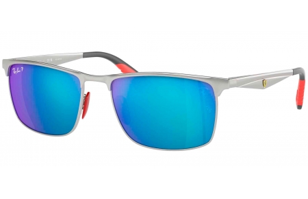 Gafas de Sol - Ray-Ban - RB3726M - F007A1  SILVER // GREEN MIRROR BLUE POLARIZED