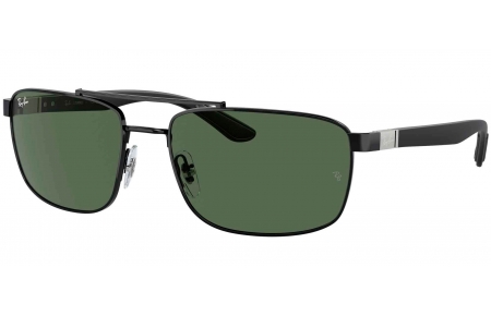 Gafas de Sol - Ray-Ban - RB3737 - 002/71  BLACK // DARK GREEN