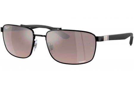 Gafas de Sol - Ray-Ban - RB3737CH - 002/5J  BLACK // GREY GRADIENT MIRROR SILVER POLARIZED
