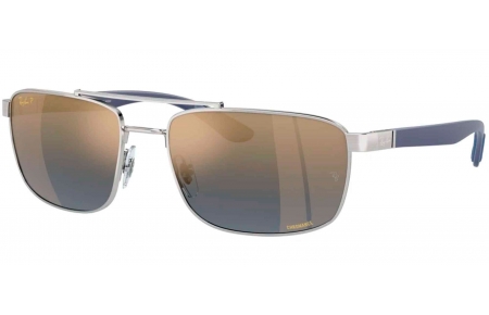 Gafas de Sol - Ray-Ban - RB3737CH - 003/J0 SILVER // BLUE MIRROR GOLD POLARIZED
