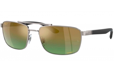 Gafas de Sol - Ray-Ban - RB3737CH - 004/6O  GUNMETAL // GREEN GRADIENT MIRROR GOLD POLARIZED