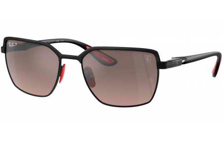 Gafas de Sol - Ray-Ban - RB3743M - F1035J  BLACK ON BLACK // GREY GRADIENT MIRROR POLARIZED