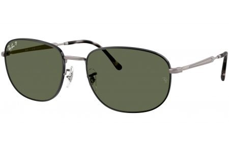 Gafas de Sol - Ray-Ban - RB3754 - 927458  MATTE BLACK ON MATTE GUNMETAL // GREEN POLARIZED