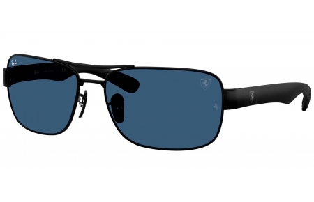 Gafas de Sol - Ray-Ban - RB3763M - F11980  MATTE BLACK // DARK BLUE