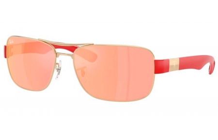 Gafas de Sol - Ray-Ban - RB3763M - F1216Q  PALE GOLD // YELLOW RED MIRROR BROWN