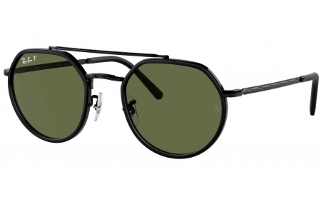 Gafas de Sol - Ray-Ban - RB3765 - 002/58  BLACK // GREEN POLARIZED