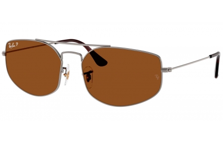 Gafas de Sol - Ray-Ban - RB3845 EXPLORER 5 - 004/57  GUNMETAL // B-15 BROWN POLARIZED