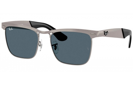 Gafas de Sol - Ray-Ban - RB3875 WAYFARER DELUXE - 029/R5 SANDBLASTED GUNMETAL ON GUNMETAL // BLUE