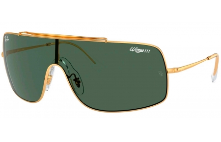 Gafas de Sol - Ray-Ban - RB3897 WINGS III - 001/71 GOLD // DARK GREEN