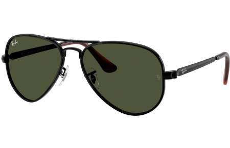 Gafas de Sol - Ray-Ban - RB3925 AVIATOR MAX - 002/31 BLACK // GREEN