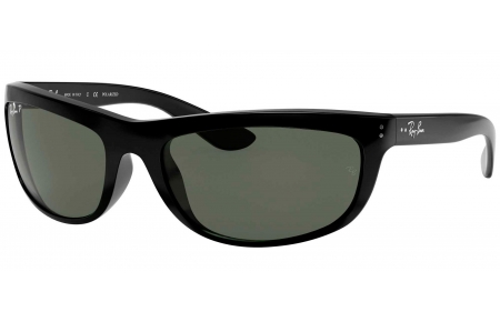 Gafas de Sol - Ray-Ban - RB4089 BALORAMA - 601/58 BLACK // CRYSTAL GREEN POLARIZED