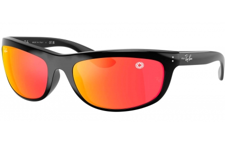 Gafas de Sol - Ray-Ban - RB4089 BALORAMA - 68711D BLACK // GREY MIRROR RED