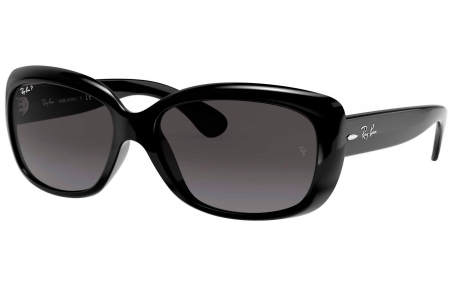 Gafas de Sol - Ray-Ban - RB4101 JACKIE OHH - 601/T3 SHINY BLACK // GREY GRADIENT DARK GREY POLARIZED