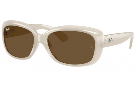 Gafas de Sol - Ray-Ban - RB4101 JACKIE OHH - 688753  OPAL IVORY // DARK BROWN