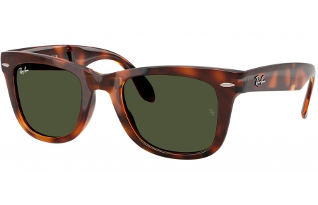Gafas de Sol - Ray-Ban - RB4105 FOLDING WAYFARER - 710/31  HAVANA // GREEN