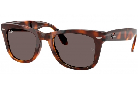 Gafas de Sol - Ray-Ban - RB4105 FOLDING WAYFARER - 710/B1 HAVANA // DARK GREY