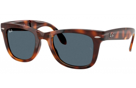 Gafas de Sol - Ray-Ban - RB4105 FOLDING WAYFARER - 710/R5  HAVANA // BLUE
