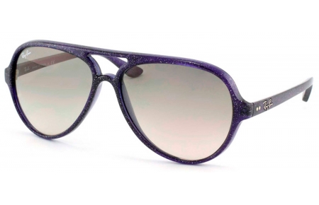Gafas de Sol - Ray-Ban - RB4125 CATS  5000 - 806/32 BLUE VIOLET GLITTER // CRYSTAL GREY GRADIENT