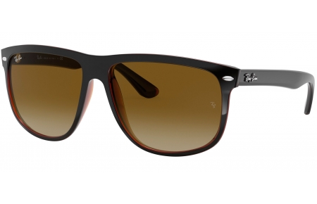 Gafas de Sol - Ray-Ban - RB4147 BOYFRIEND - 609585 TOP BLACK ON BROWN // BROWN GRADIENT DARK BROWN