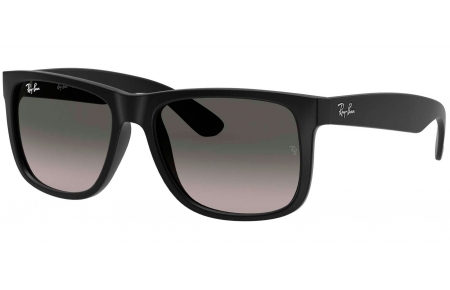 Gafas de Sol - Ray-Ban - RB4165 JUSTIN - 601/8G RUBBER BLACK // GREY GRADIENT