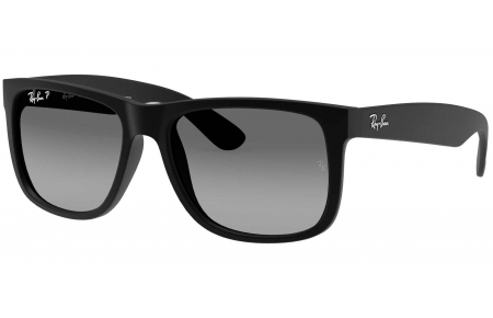 Gafas de Sol - Ray-Ban - RB4165 JUSTIN - 622/T3 BLACK RUBBER // GREY GRADIENT POLARIZED