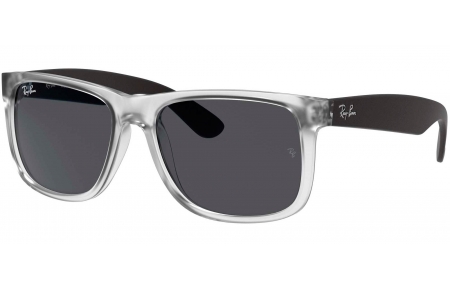Gafas de Sol - Ray-Ban - RB4165 JUSTIN - 651287 RUBBER TRANSPARENT // DARK GREY