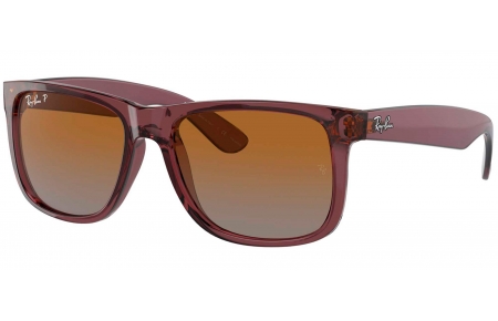 Gafas de Sol - Ray-Ban - RB4165 JUSTIN - 6597T5 TRANSPARENT DARK BROWN // BROWN GRADIENT POLARIZED