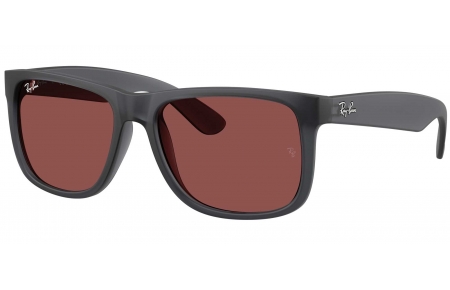 Gafas de Sol - Ray-Ban - RB4165 JUSTIN - 687375  OPAL DARK GREY // DARK VIOLET