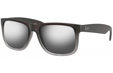 Gafas de Sol - Ray-Ban - RB4165 JUSTIN - 852/88 MATTE GREY GREY TRANSPARENT // GREY SILVER MIRROR GRADIENT