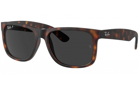 Gafas de Sol - Ray-Ban - RB4165 JUSTIN - 865/87 MATTE HAVANA // DARK GREY POLARIZED