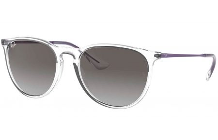 Gafas de Sol - Ray-Ban - RB4171 ERIKA - 651611 TRANSPARENT // LIGHT GREY GRADIENT DAKR GREY