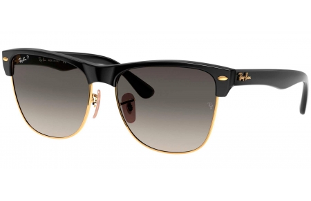 Gafas de Sol - Ray-Ban - RB4175 CLUBMASTER OVERSIZED - 877/M3 DEMI GLOSS BLACK // GREY GRADIENT DARK GREY POLARIZED